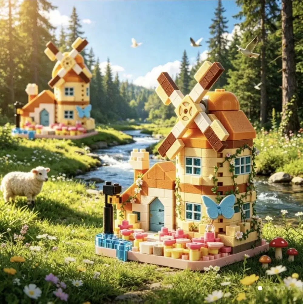 NWT MEKANSM Windmill House Micro Block Builder Set Age 8+ 283 Pieces